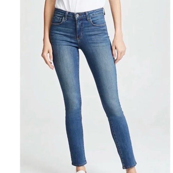 L'AGENCE Tilly Mid Rise Slim Straight Jeans Size 27 - Picture 4 of 4